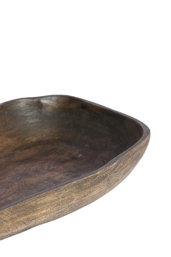 Dish 34,5x14x4 cm BUGABA wood antique brown - Image 3