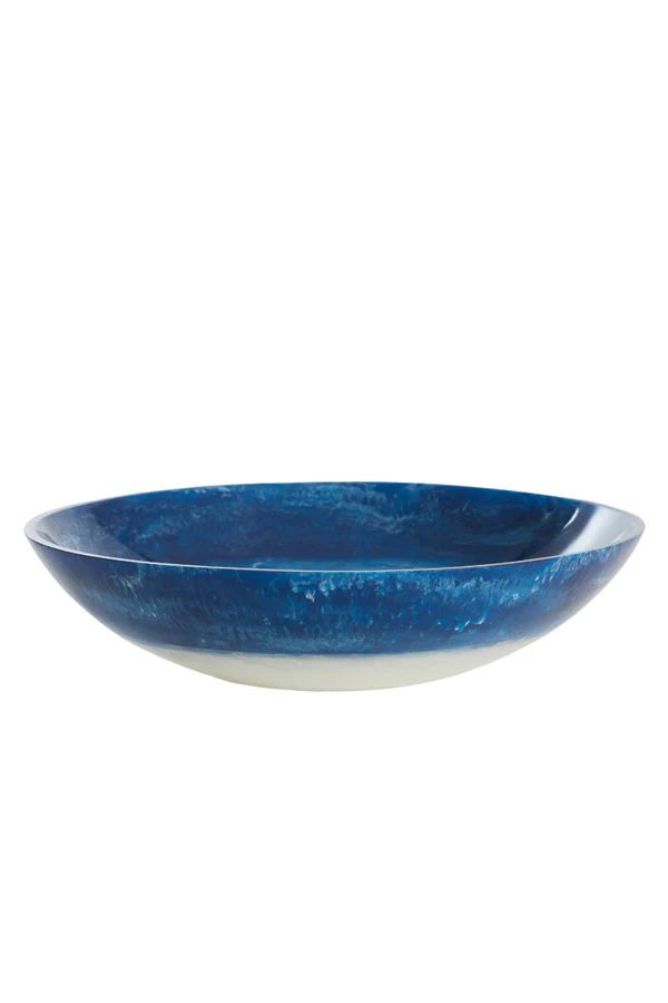 Dish 34x7,5 cm BINANGA blue+white