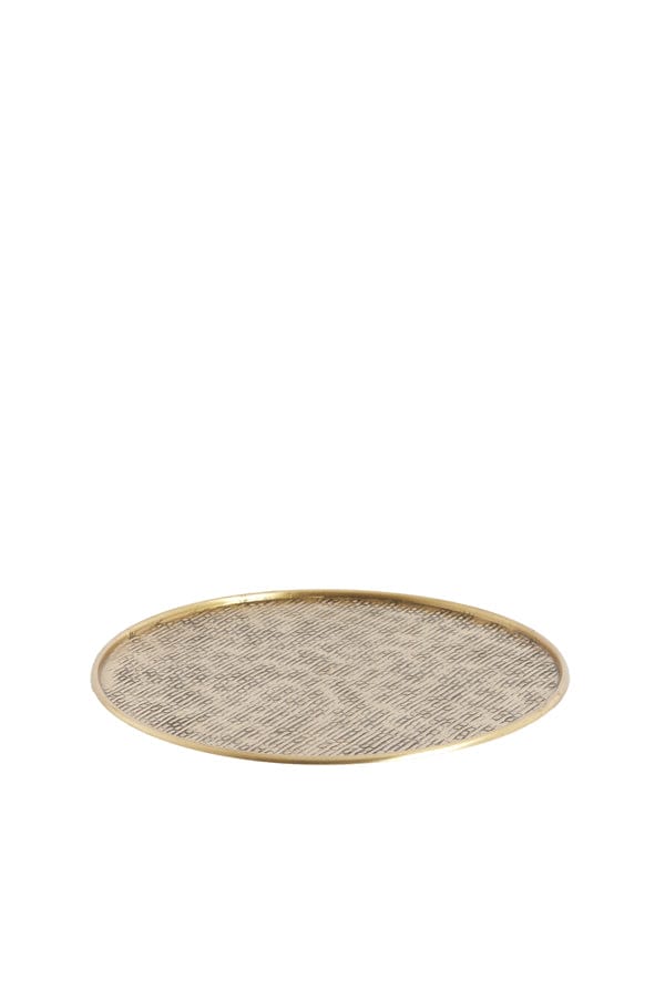 Dish 38x1 cm MANAROLA antique bronze