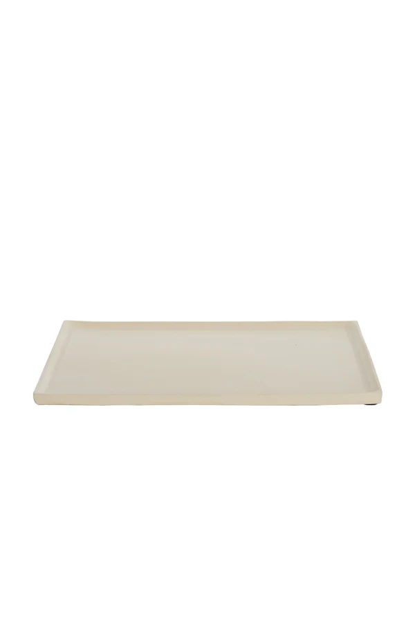 Dish 39,5x39,5x1,5 cm MAES cream
