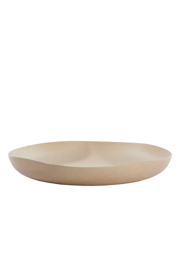 Dish 44x43,5x7 cm ANZIO sand+light brown spotted
