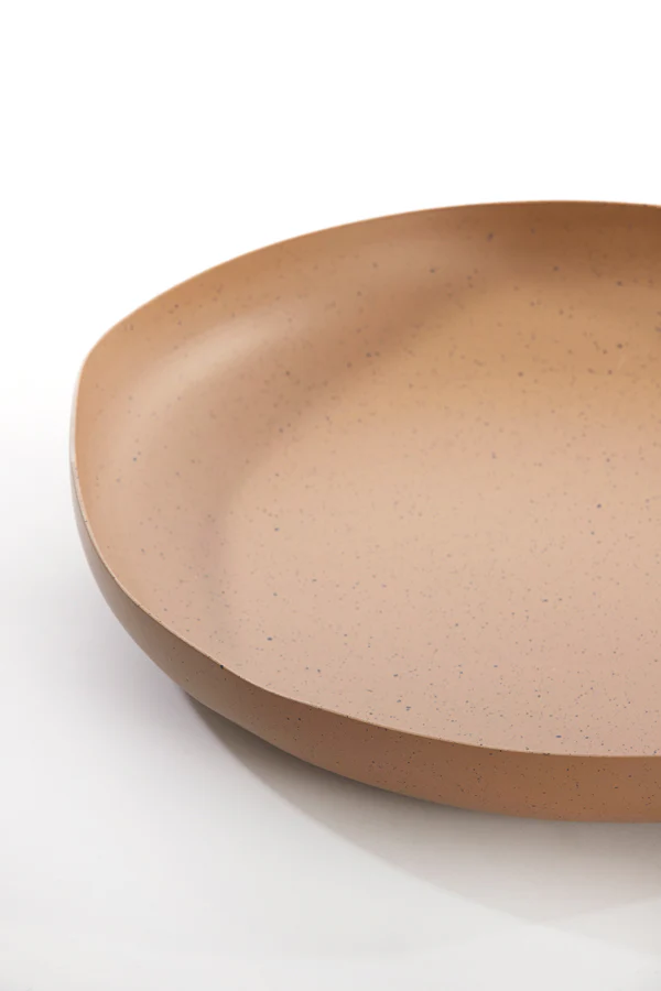 Dish 44x43,5x7 cm ANZIO terra+brown spotted - Image 2