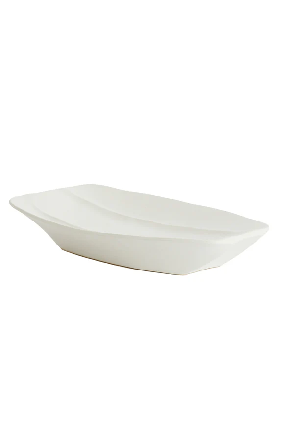 Dish 45,5x25x7,5 cm BENFICO matt white
