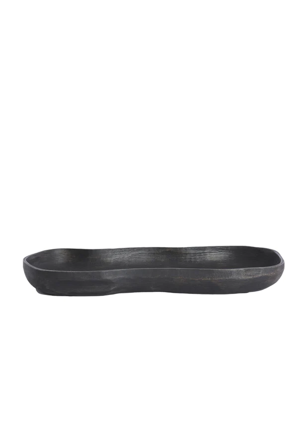 Dish 45x17,5x5 cm BUGABA wood antique dark brown