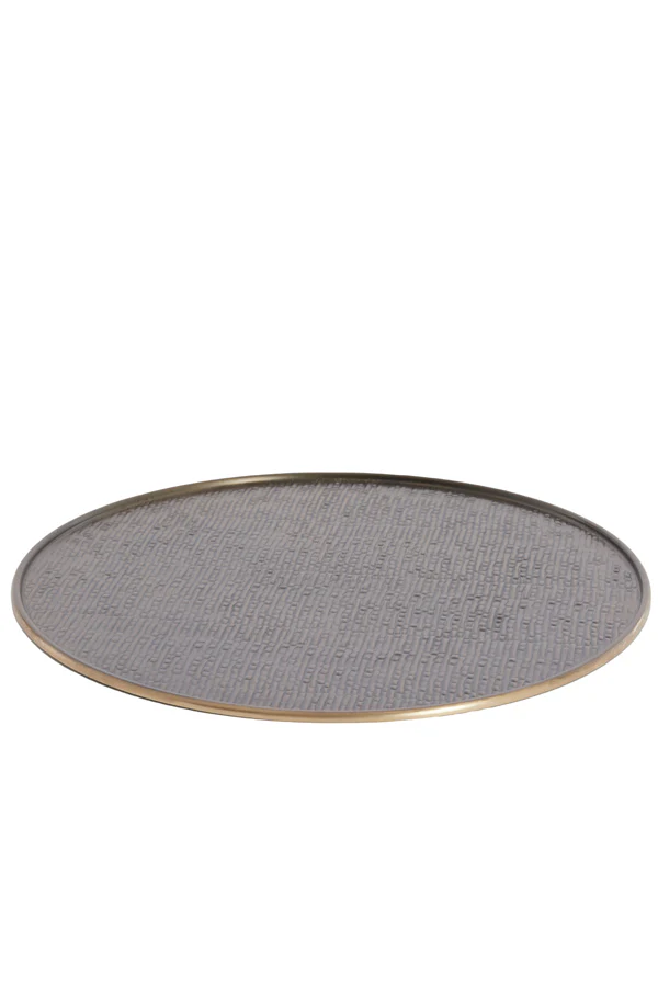 Dish 51x1 cm MANAROLA dark brown-bronze