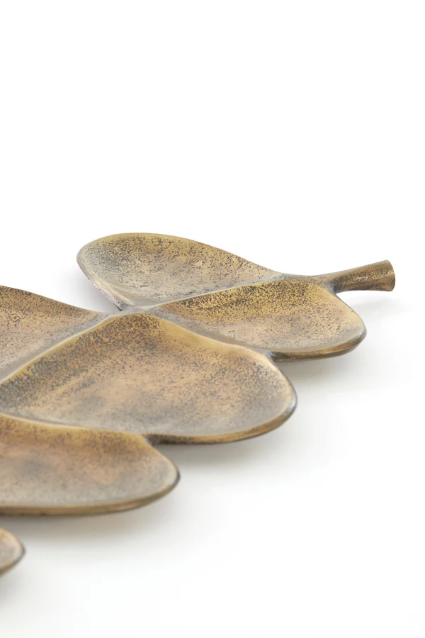 Dish 52x52x2 cm AKAKI antique bronze - Image 2