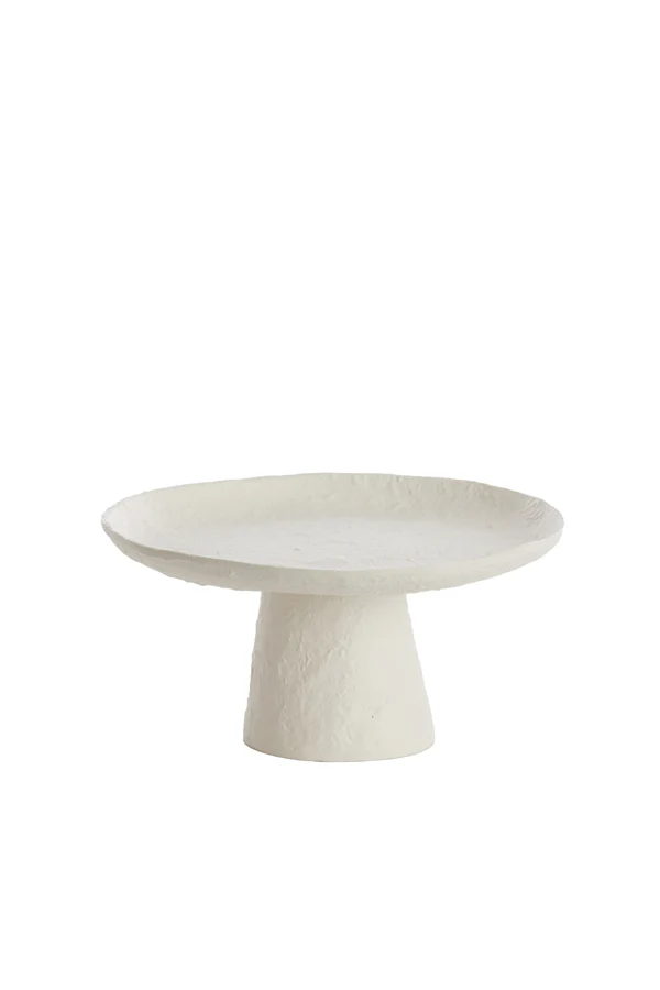 Dish on base 24,5x12 cm OTA cream