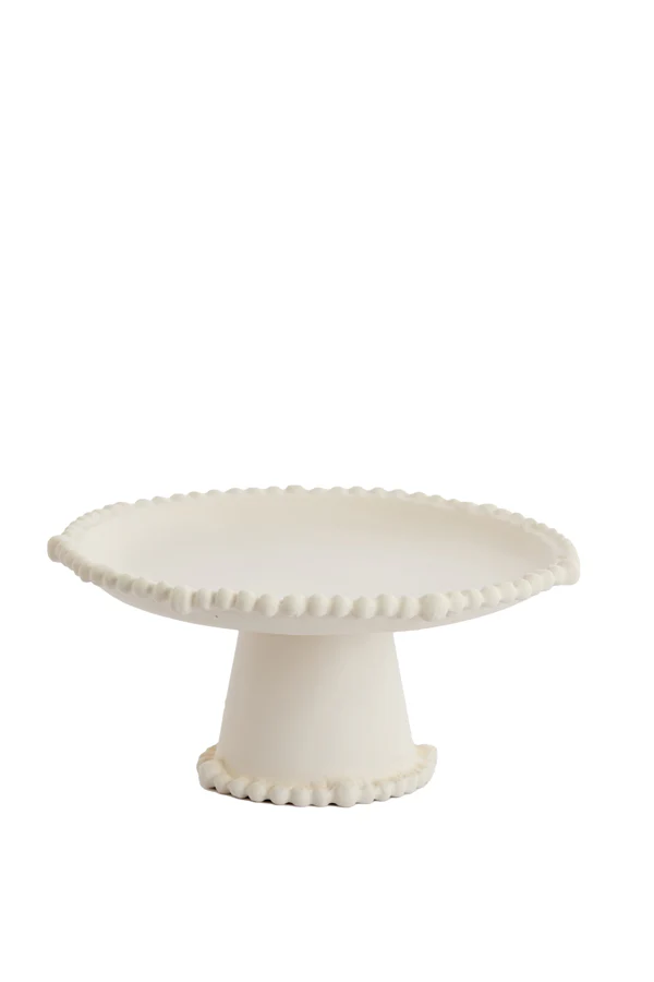 Dish on base 25,5x11,5 cm OTO cream