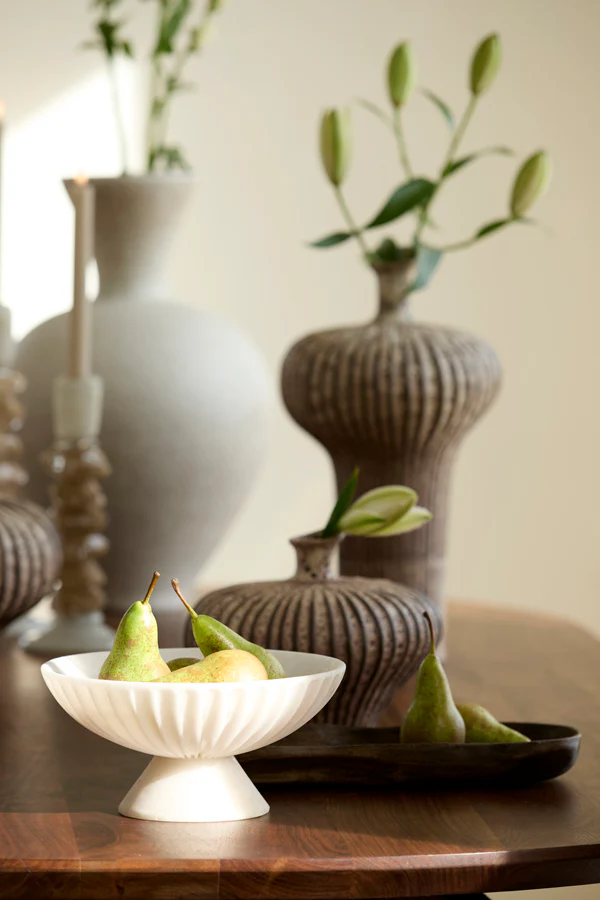 Dish on base 25x12 cm SHILA cream - Image 4