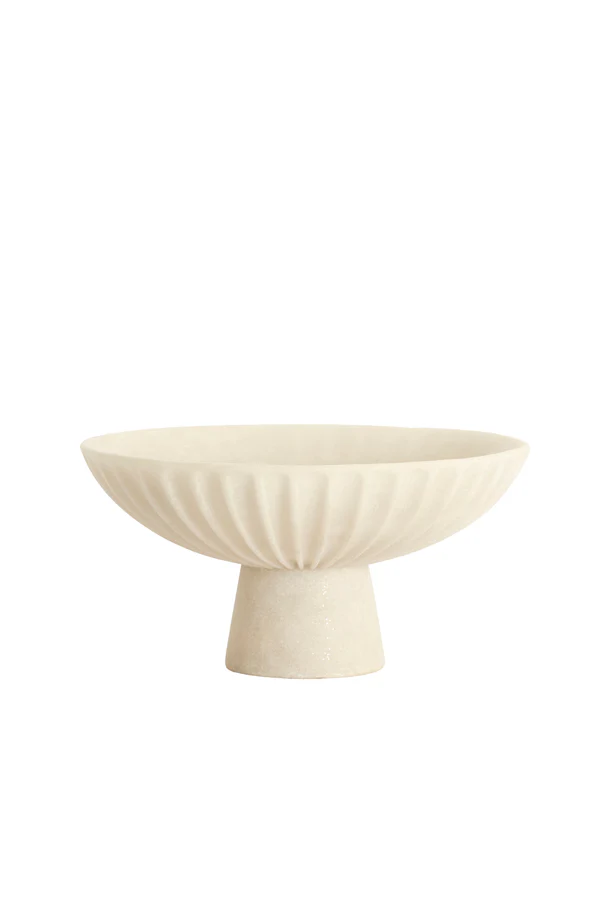 Dish on base 30,5x15,5 cm SHILA cream