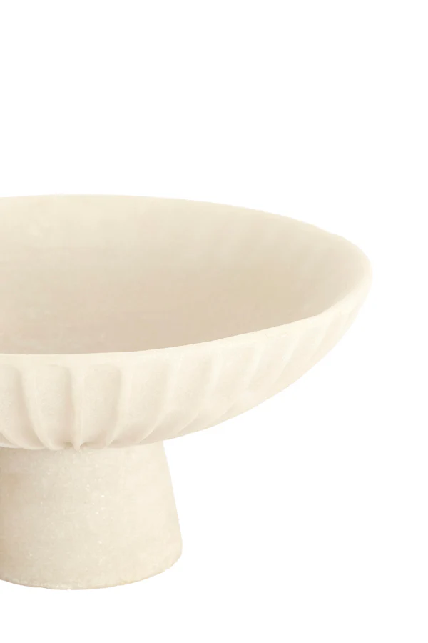 Dish on base 30,5x15,5 cm SHILA cream - Image 2