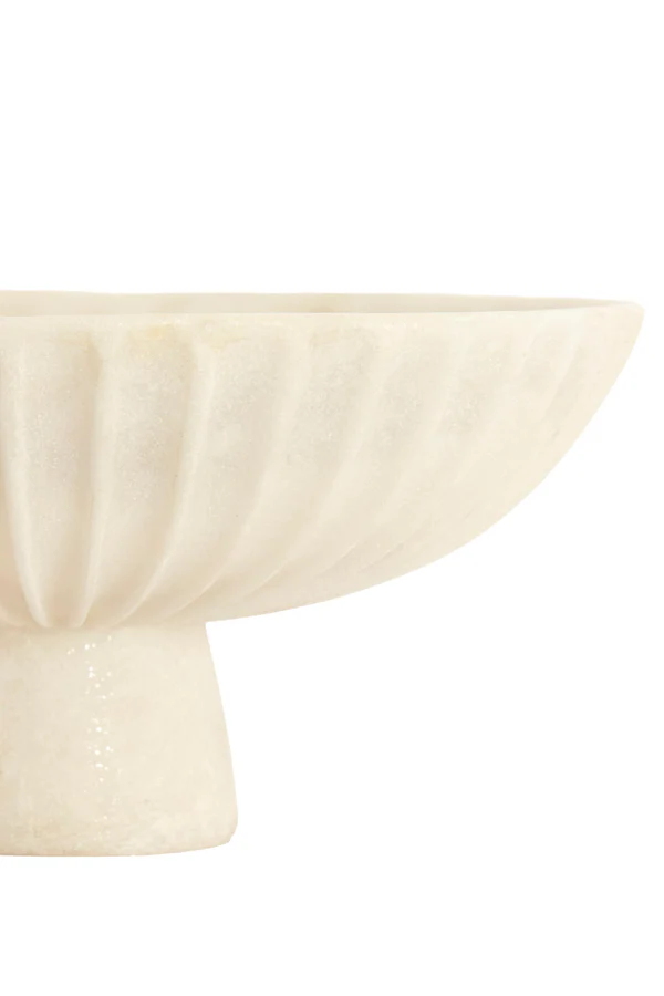 Dish on base 30,5x15,5 cm SHILA cream - Image 3