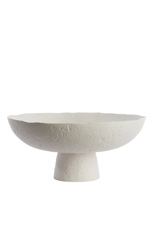 Dish on base 38,5x17,5 cm OTA cream