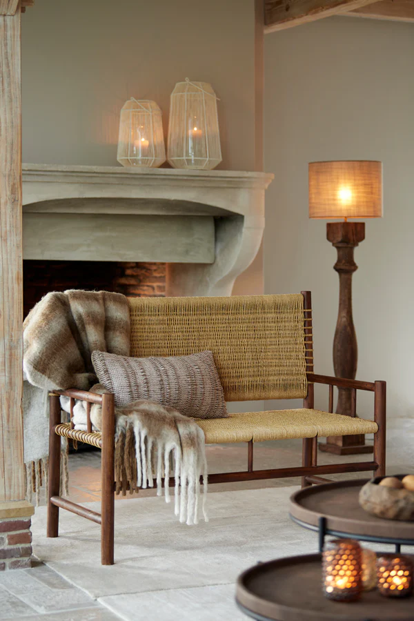 Floor lamp 23x23x125 cm ROBBIA wood natural - Image 3