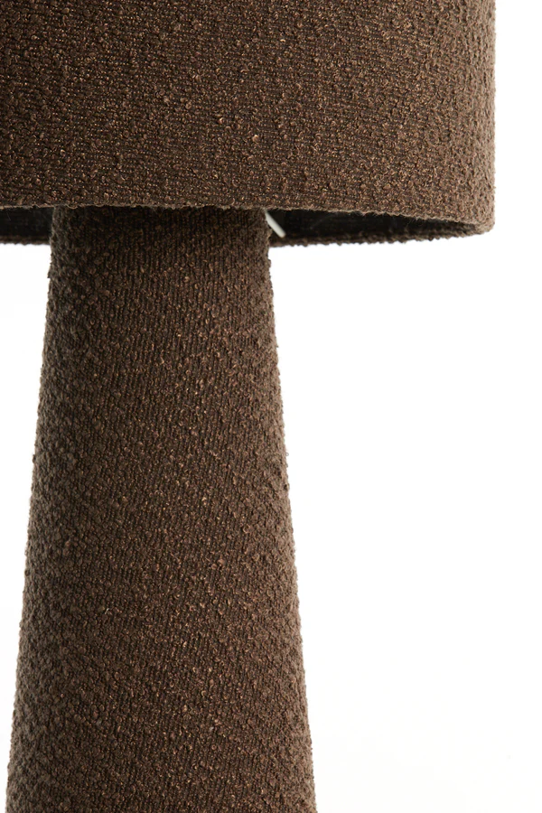 Floor lamp 38x180 cm MICKY bouclé brown - Image 3