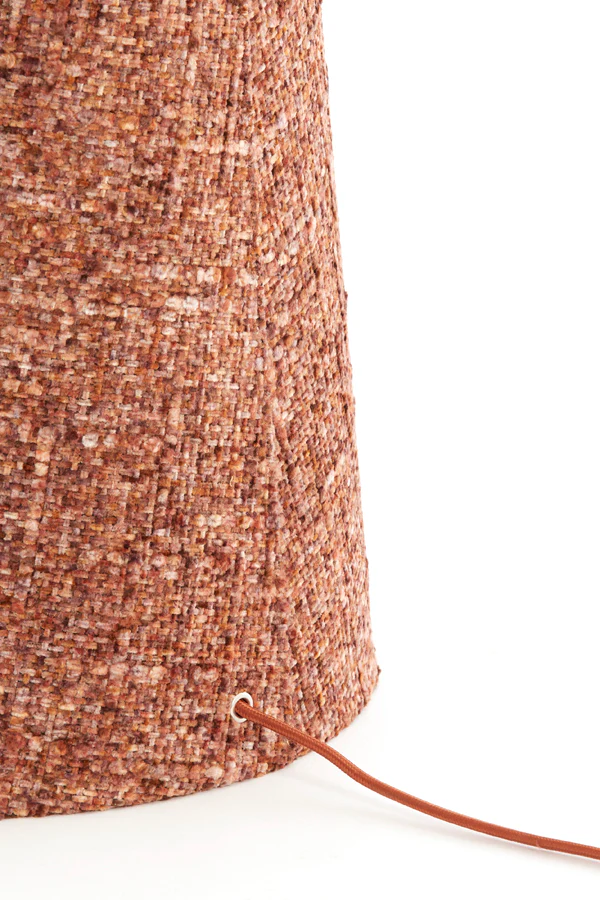 Floor lamp 38x180 cm MICKY bouclé burgundy - Image 6