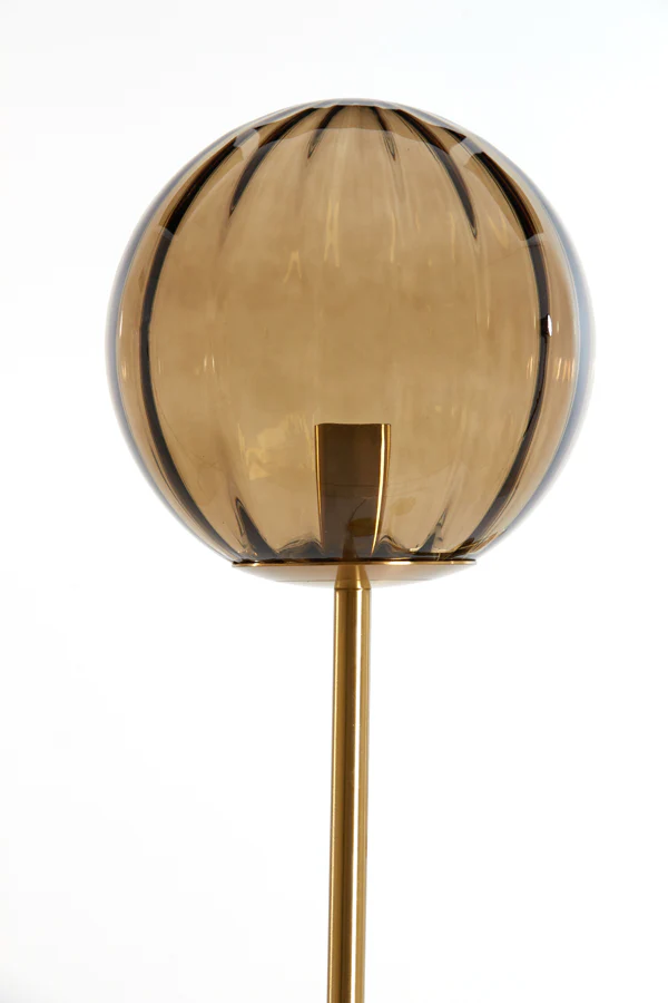 Floor lamp 3L E14 38x20x162 cm MAGDALA glass brown+gold - Image 3