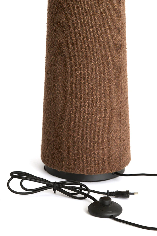 Floor lamp 50x168 cm DEVIA bouclé brown - Image 8