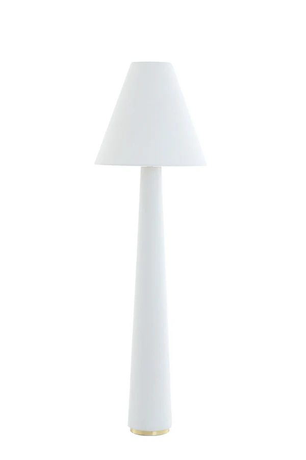Floor lamp 50x168 cm DEVIA bouclé cream
