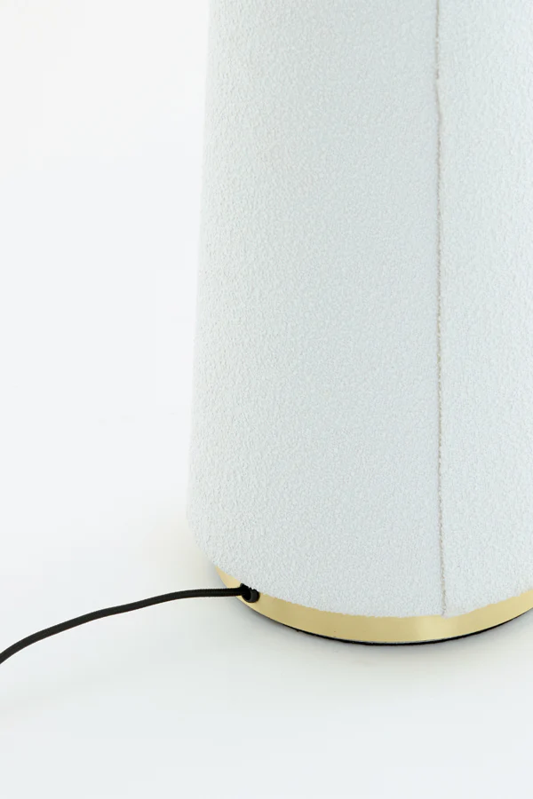 Floor lamp 50x168 cm DEVIA bouclé cream - Image 4