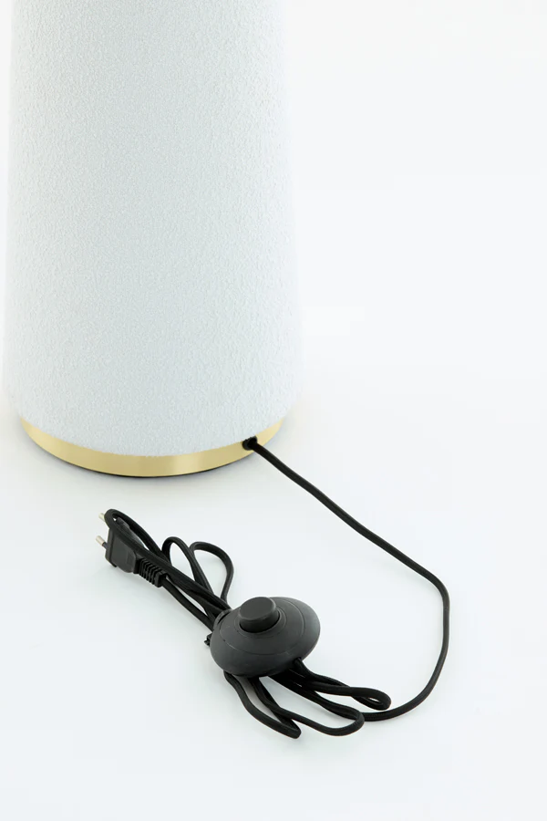 Floor lamp 50x168 cm DEVIA bouclé cream - Image 6