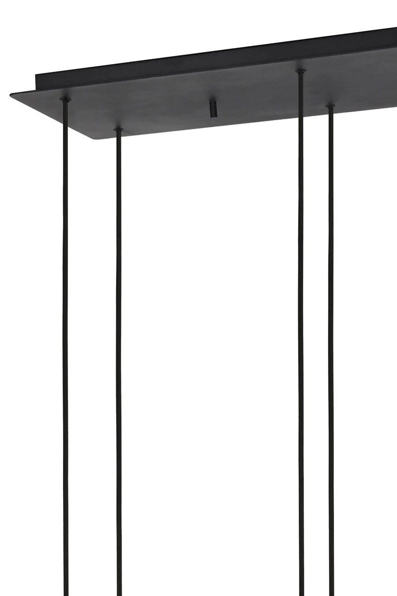Hanging lamp 10L 120x60x110 cm MAYSON smoked glass+matt blck - Image 11