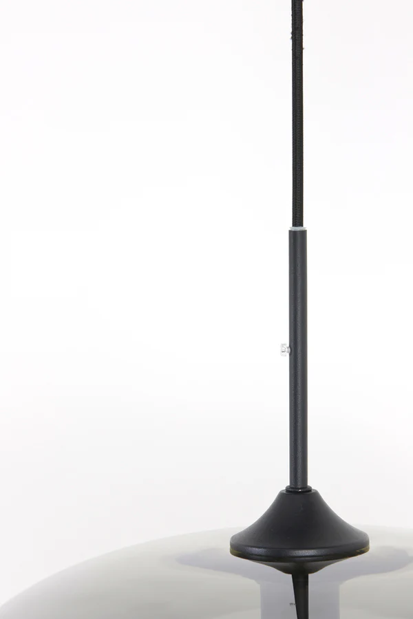 Hanging lamp 10L 120x60x110 cm MAYSON smoked glass+matt blck - Image 7