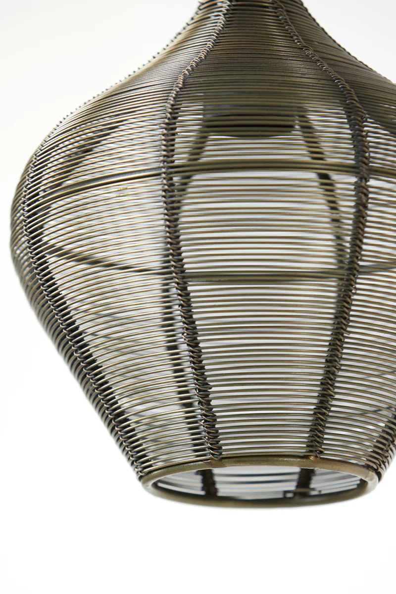Hanging lamp 20x22 cm ALVARO antique bronze - Image 5
