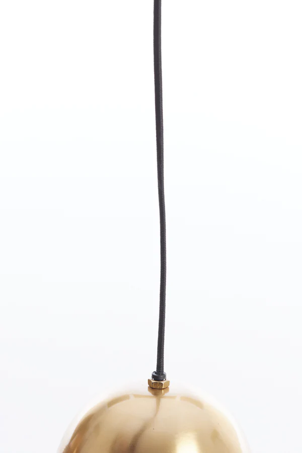 Hanging lamp 26x28 cm CETARA beads dark brown+bronze - Image 4