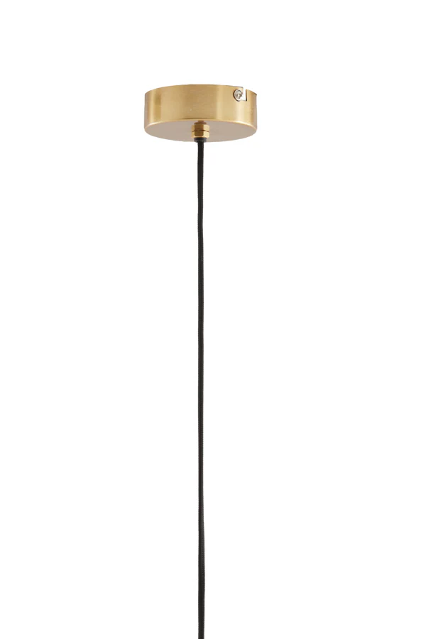 Hanging lamp 26x28 cm CETARA beads pink+bronze - Image 5