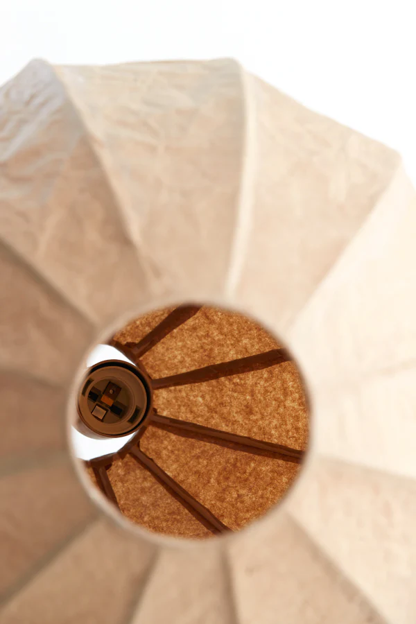 Hanging lamp 28,5x38 cm MILATOS kraft paper brown - Image 5
