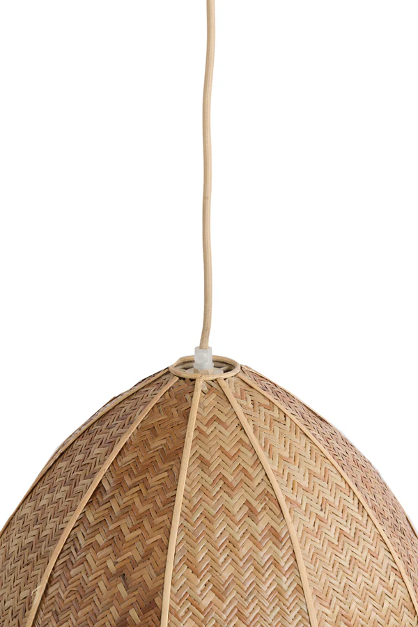 Hanging lamp 28,5x38 cm MILATOS webbing brown - Image 4