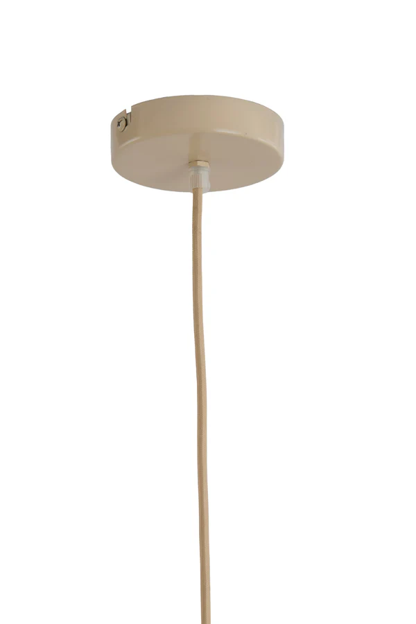 Hanging lamp 28,5x38 cm MILATOS webbing brown - Image 5