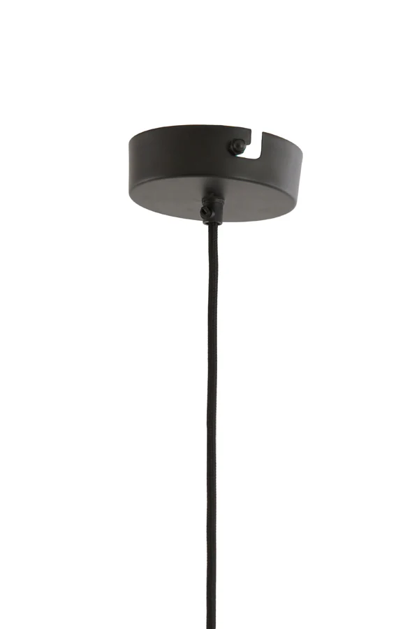 Hanging lamp 28x30 cm KALENGA beads dark brown - Image 5