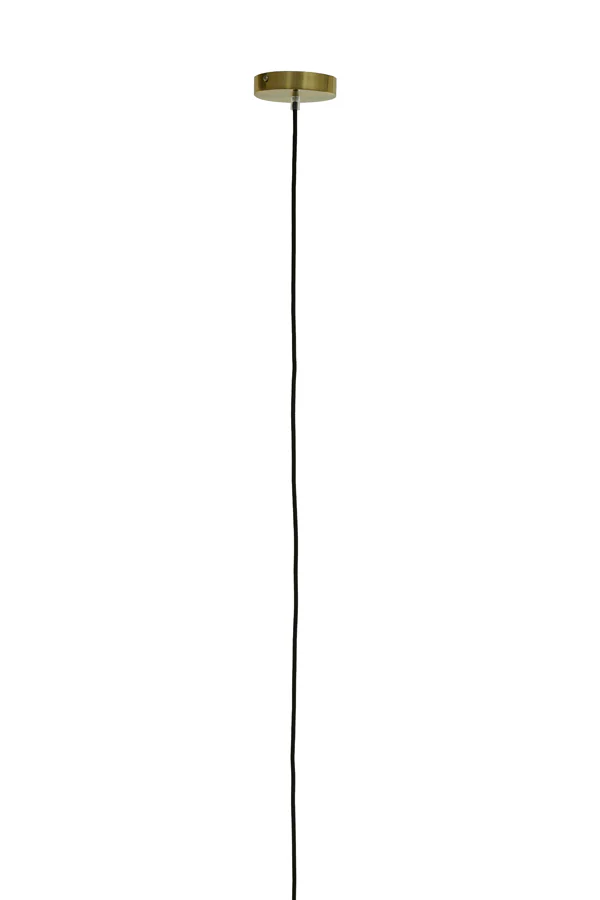 Hanging lamp 30 cm MEDINA antique bronze+glass clear - Image 4