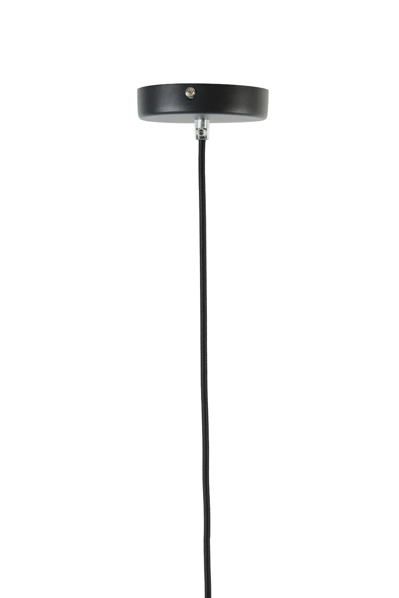 Hanging lamp 30x25 cm MAYSON glass brown+black - Image 6