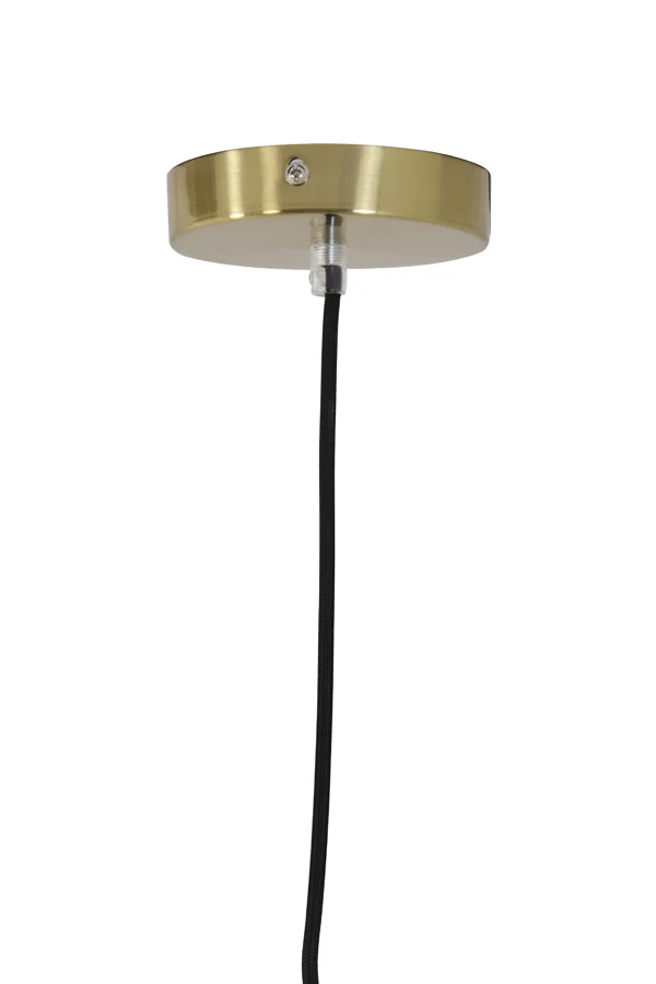 Hanging lamp 30x25 cm MAYSON glass gold-clear+gold - Image 7