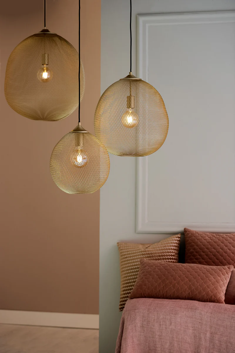 Hanging lamp 30x35 cm MOROC gold - Image 3