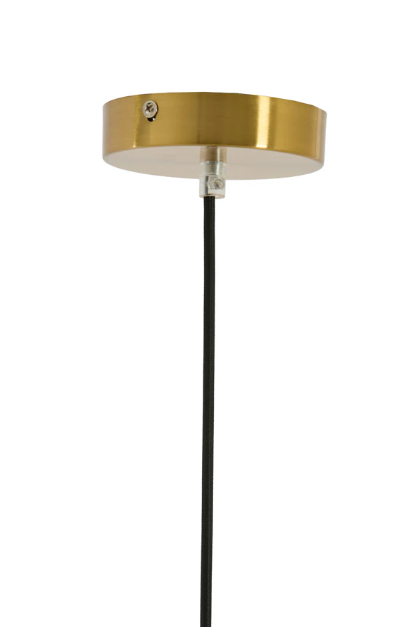 Hanging lamp 30x37 cm MISTY glass amber+gold - Image 2