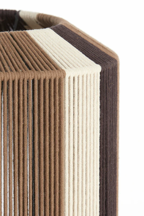 Hanging lamp 30x46 cm KOZANA brown+cream+dark brown - Image 3