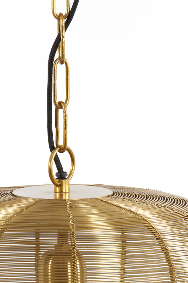 Hanging lamp 31x37 cm ADETA gold - Image 2