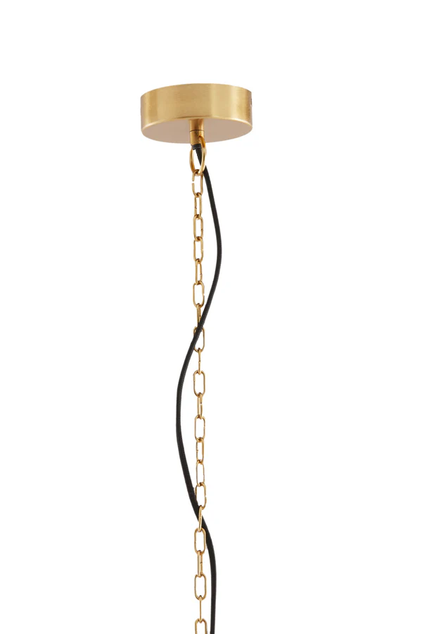 Hanging lamp 33x38 cm CETARA beads orange+bronze - Image 6