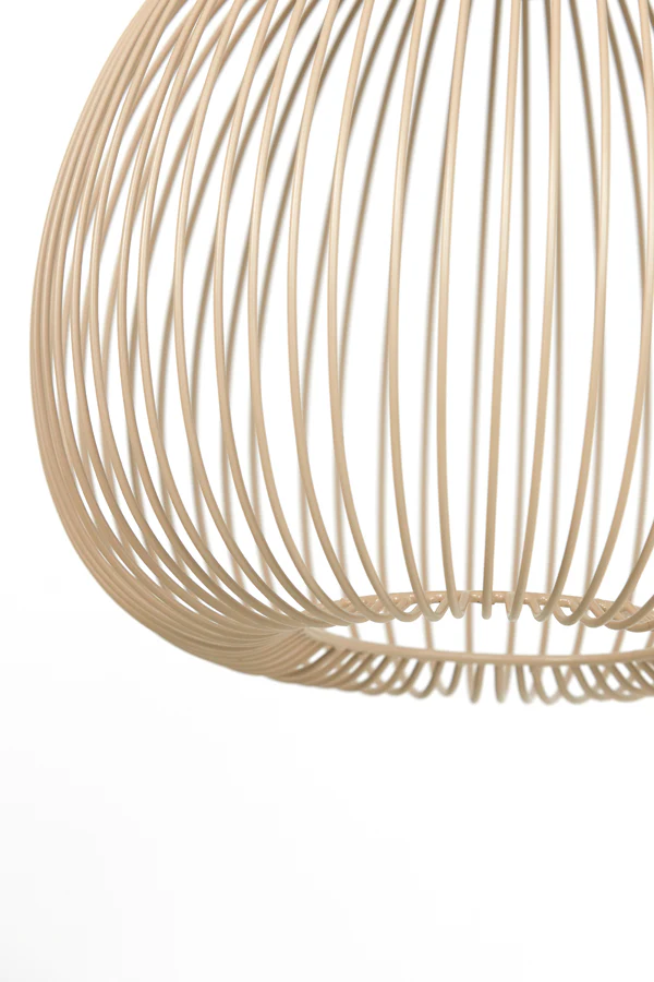 Hanging lamp 34x35 cm RILANA matt beige - Image 5