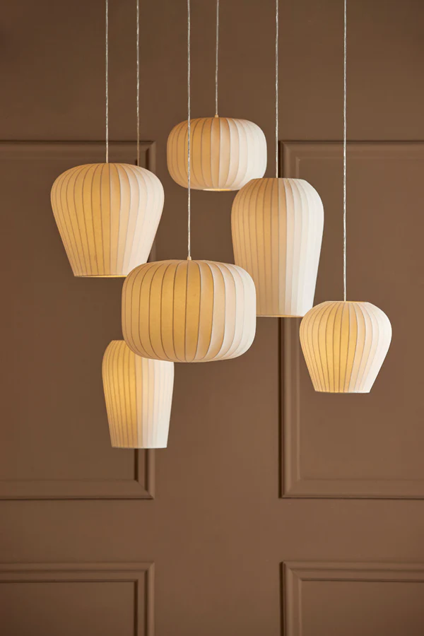 Hanging lamp 35x25 cm LEXA white - Image 3