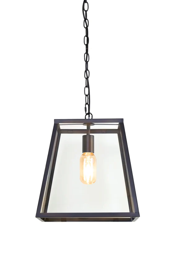 Hanging lamp 35x35x34,5 cm SAUNTE black+glass - Image 5