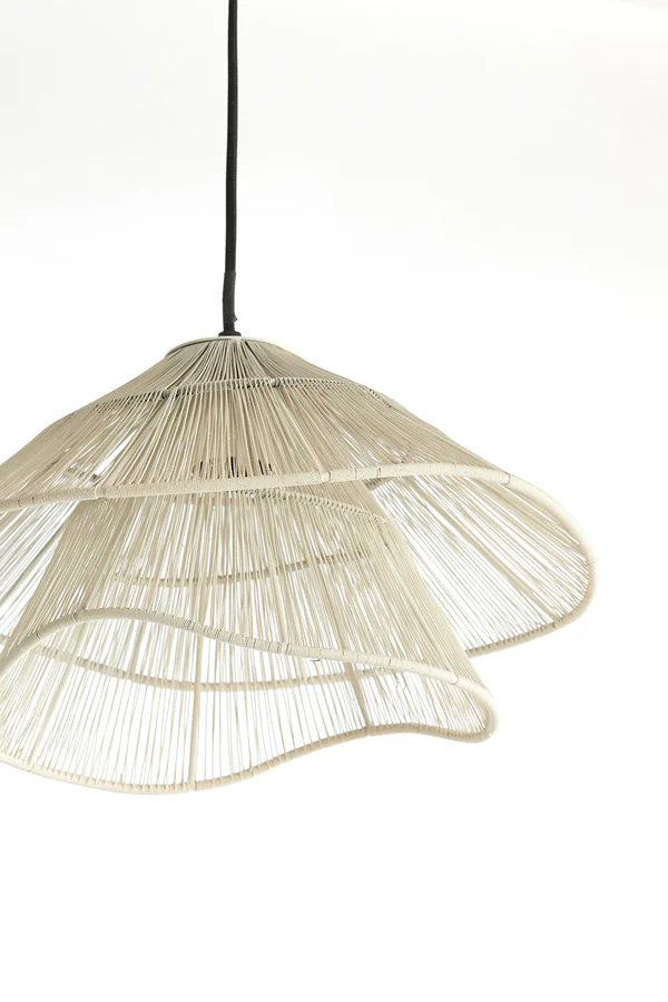 Hanging lamp 36x29 cm ALAMEDA cream - Image 3