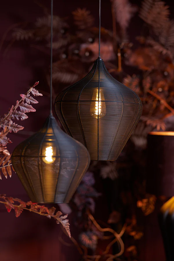 Hanging lamp 36x40 cm ALVARO matt black - Image 7