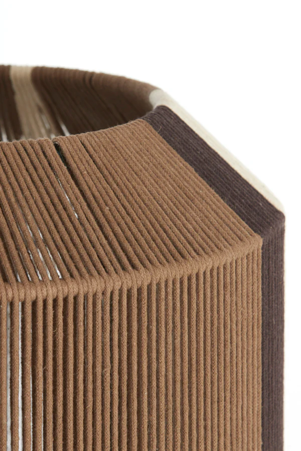 Hanging lamp 36x43 cm KOZANA brown+cream+dark brown - Image 5