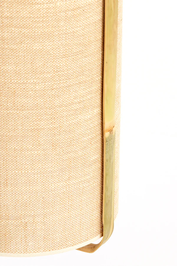 Hanging lamp 37x66 cm SENDAI sand+bamboo natural - Image 2
