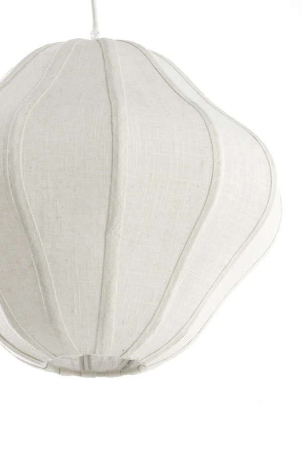 Hanging lamp 38,5x32 cm SUKAU linen cream - Image 4